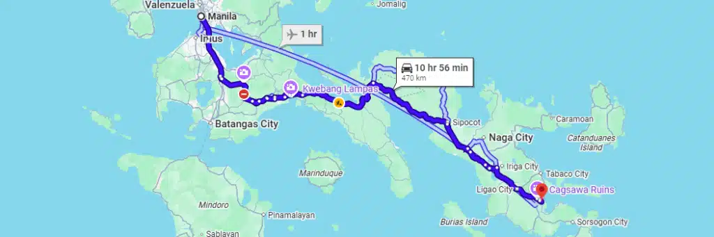 Manila to Legazpi Bus Travel Time